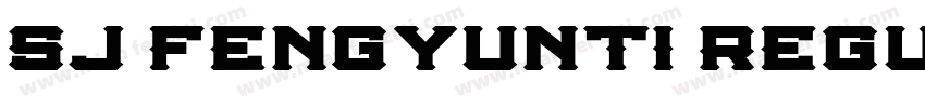 SJ fengyunti Regula字体转换